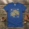 You Belong With Me alien couple t-shirt with retro design and celestial elements