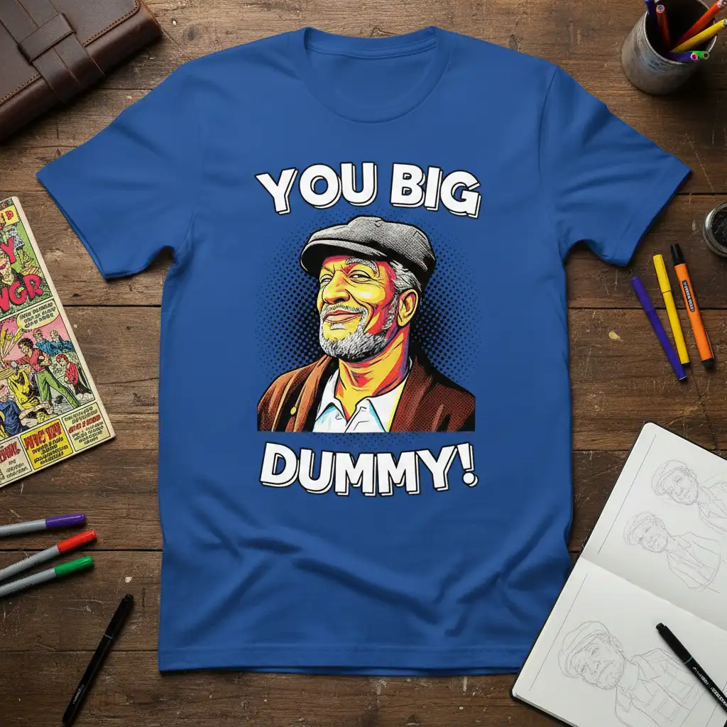YOU BIG DUMMY! creative illustration printed on soft premium material creating a standout t-shirt