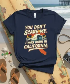 YOU DON'T SCARE ME. text design featuring unique typography on quality t-shirt