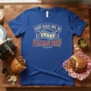 Blue t-shirt with "YOU HAD ME AT ITALIAN BEEF" text and Chicago flag graphic