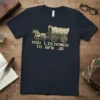 Retro wagon and horses graphic with text "YOU LISTENED TO RFK JR" on a navy t-shirt