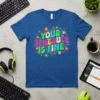 Your Schedule Is Fine retro typography t-shirt design with flowers and circuit board elements