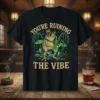 You're Ruining The Vibe funny frog playing saxophone t-shirt design with music notes and glasses
