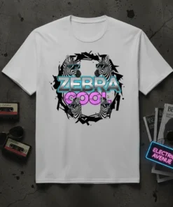 Zebra Cool T-Shirt Retro Animal