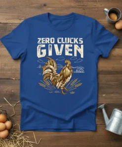Zero Clucks Given Funny Chicken Farm T-Shirt