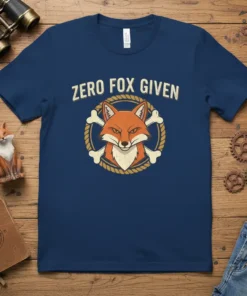 Zero Fox Given T-Shirt Funny Sarcastic Fox Lover Gift