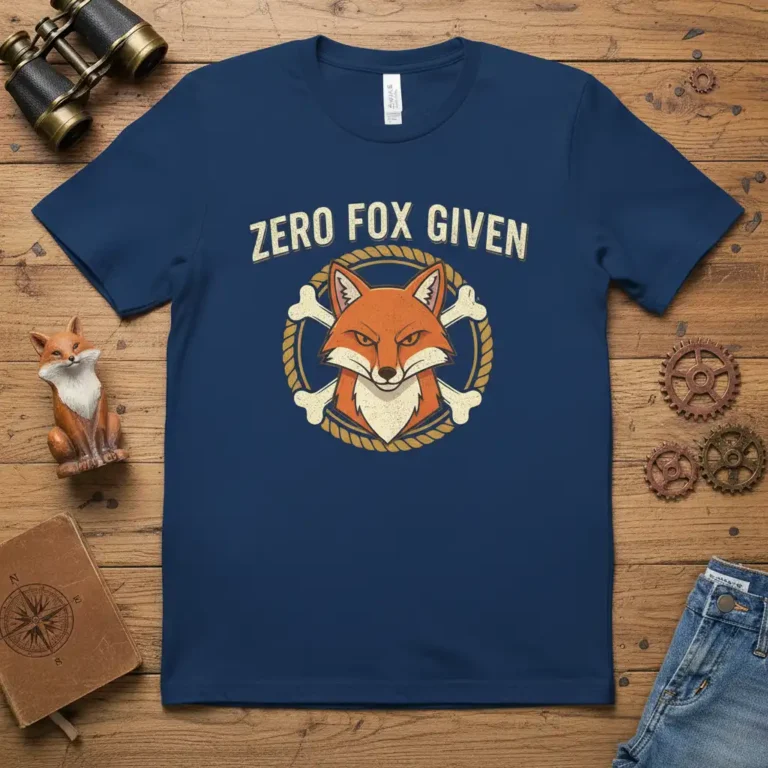 Zero Fox Given T-Shirt Funny Sarcastic Fox Lover Gift