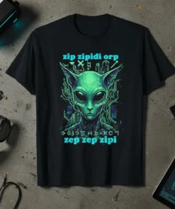 Zip Zipidi Orp Alien T-Shirt Retro Sci Fi